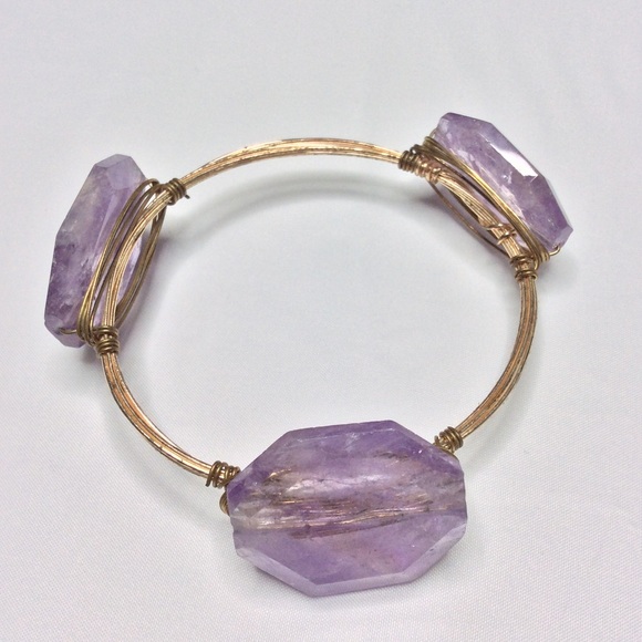 Jewelry - Faux Amethyst Fashion Bracelet